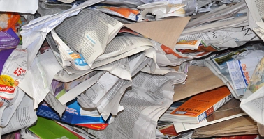 Gesammeltes Altpapier